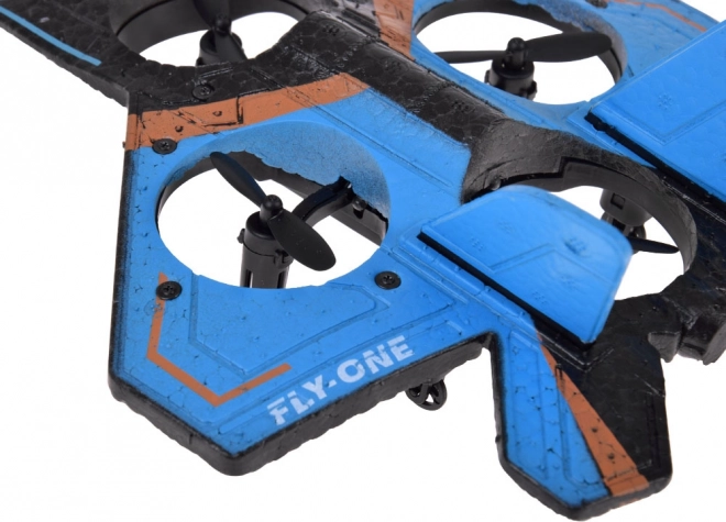 Quadcopter drone met afstandsbediening en LED-lampen
