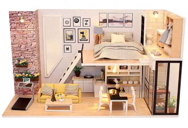 Negen miniatuurhuisjes Gelukshuis