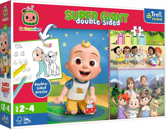 Puzzel Obr Tiny 15 stukjes - Cocomelon Vrolijke dag met vrienden