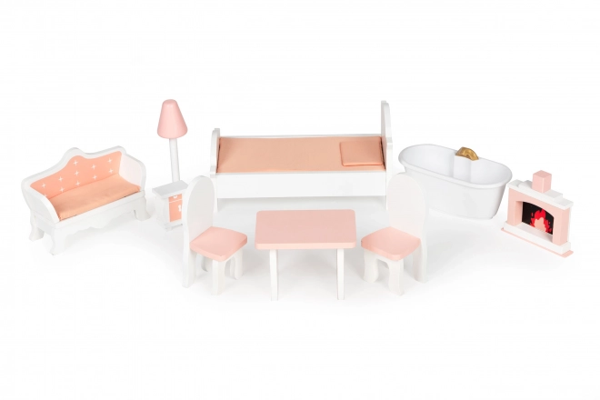 Groot poppenhuis met meubels ECOTOYS