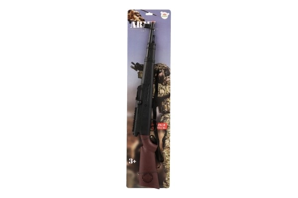 Klapperend plastic geweer/pistool 71 cm