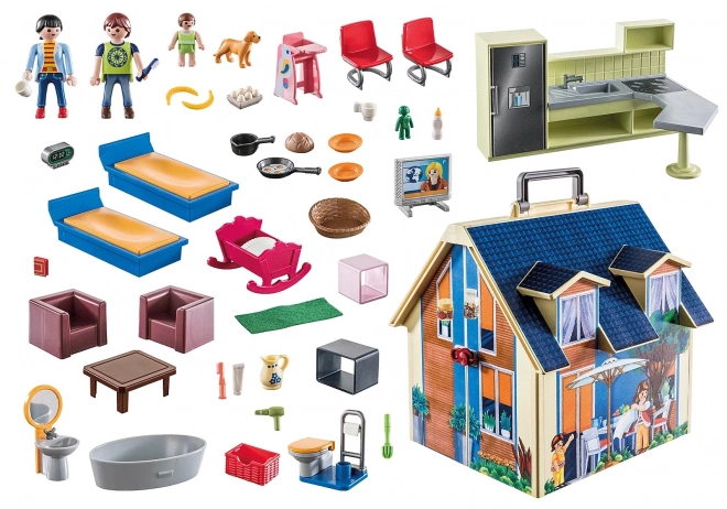Draagbaar poppenhuis 70985