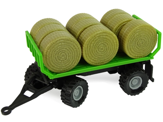 Afneembare aanhanger met hooibalen