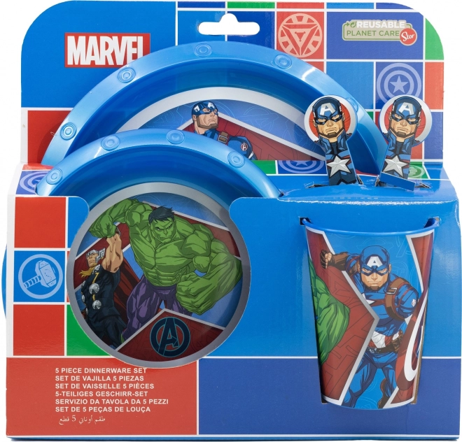 STOR Kinderdinerset 5v1 Avengers