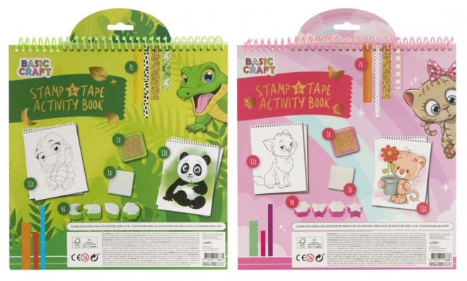Kleurboek met stempels en stickers