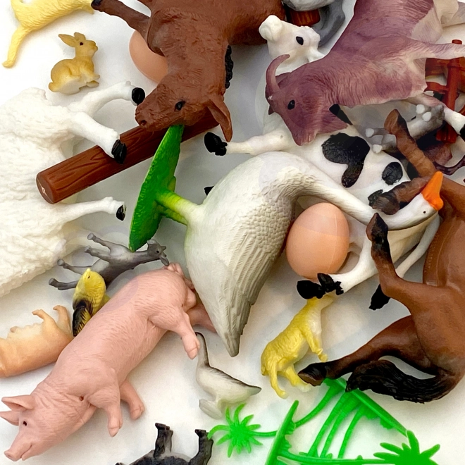 Woopie set figuren boerderijdieren 34 stuks