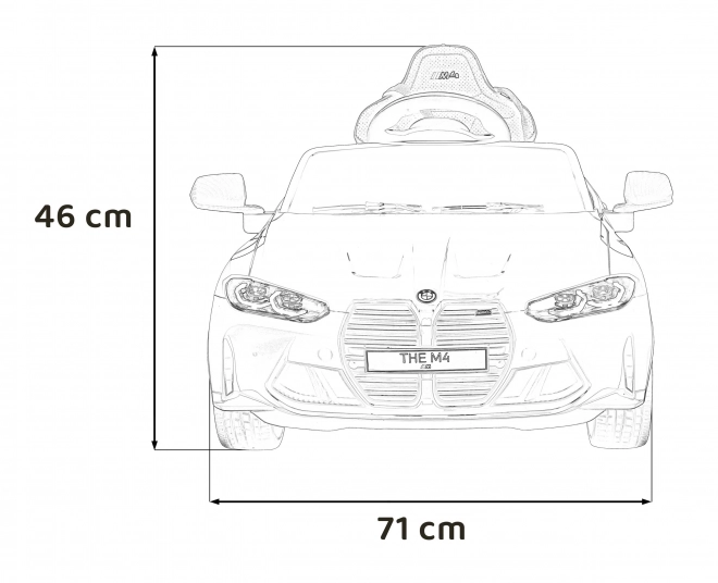 BMW M4 Witte Voertuig – Blauw