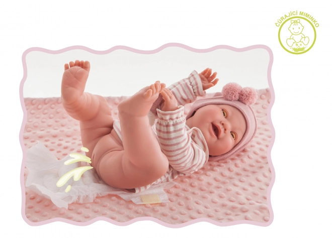 Antonio Juan 50160 Mia Knipperend en Plassend Realistisch Baby met Volledig Vinyl Lichaam - 42 cm