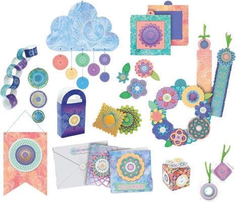 Kleurige papieren en decoraties voor direct effect
