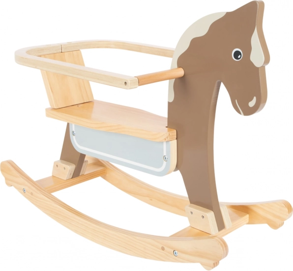 Houten hobbelpaard met veiligheidsbeugel small foot