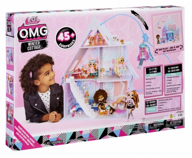 Houten poppenhuis L.O.L. Surprise Winter Cottage