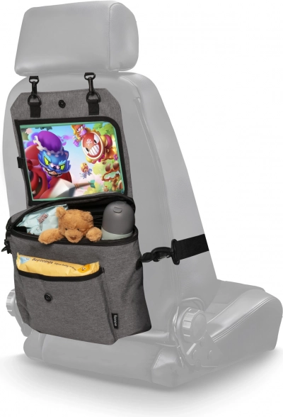 Autostoel organizer 3-in-1, grijs