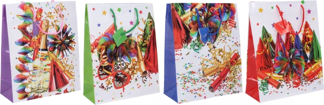 Cadeautas L 32 × 44 × 11 cm – jaarronde mix van motieven