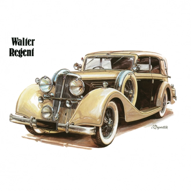 NOTIQUE Notitiekalender Classic Cars – Václav Zapadlik, 2025, 30 x 30 cm