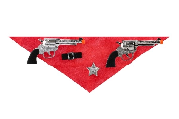 Cowboy pistoolset met holster en accessoires