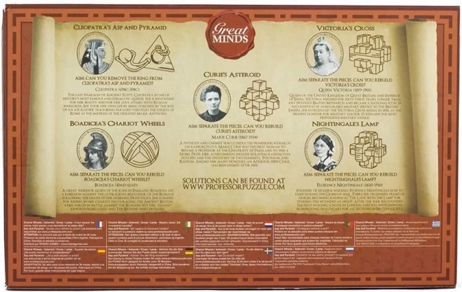 Professor Puzzle Grote Geesten: Beroemde Vrouwen 5-in-1