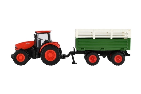 Kindertractor ZETOR met afstandsbediening, aanhanger, licht- en geluidseffecten, 42 cm