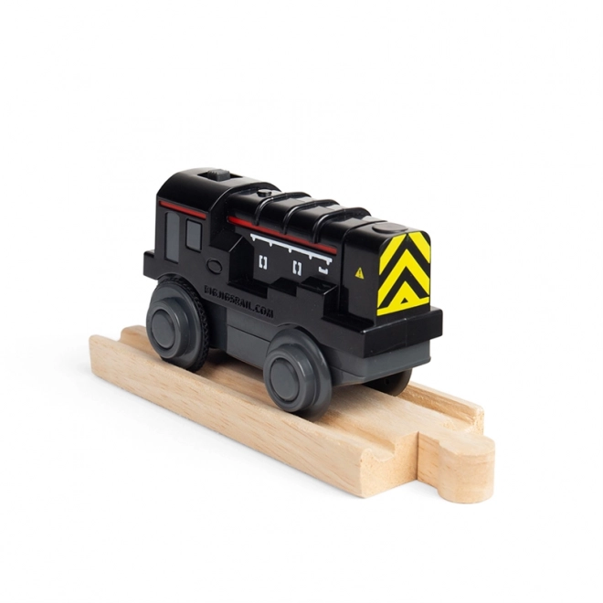 Bigjigs Rail diesel rangeerlocomotief op batterij
