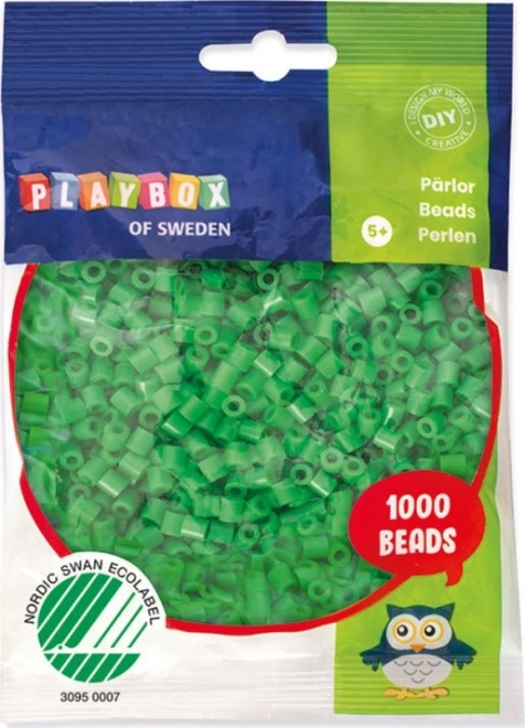 Strijkkralen groen 1000 stuks