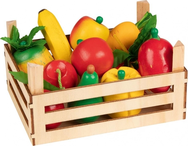 GOKI Houten krat met fruit en groenten