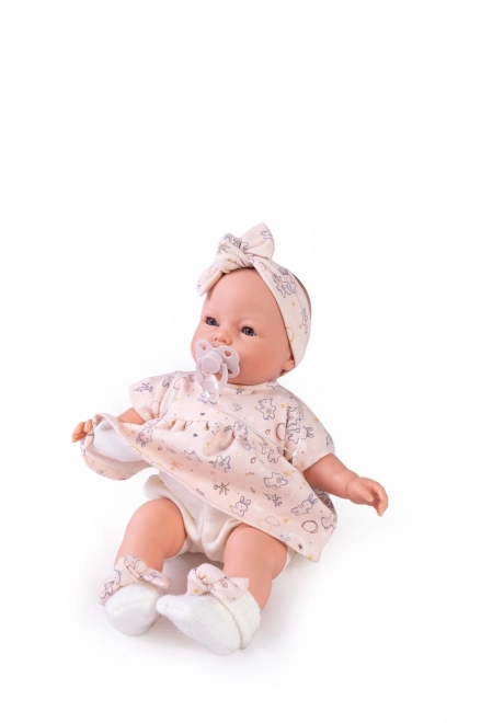 Antonio Juan 14258 BIMBA - knipperende babypop met geluiden en zacht stoffen lichaam - 37 cm