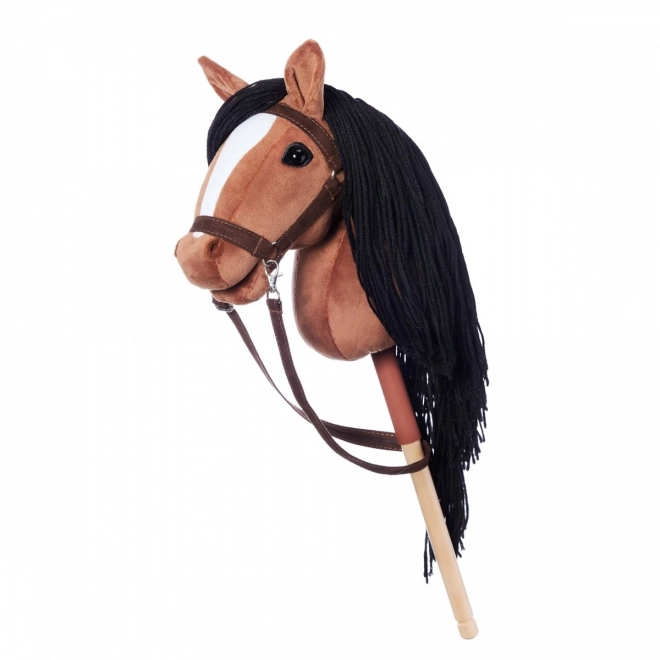 Paard op stok Hobby Horse HOPPIHORSE donkerbruin