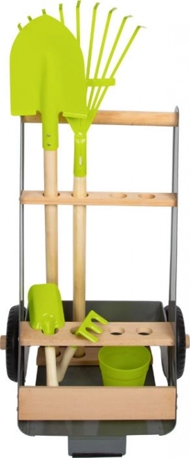 Small Foot Tuinkar met 5 stuks gereedschap