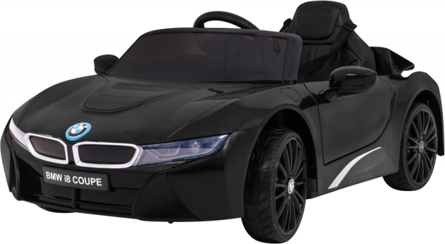 Elektrische kinderauto BMW i8 Coupé met afstandsbediening, zwart