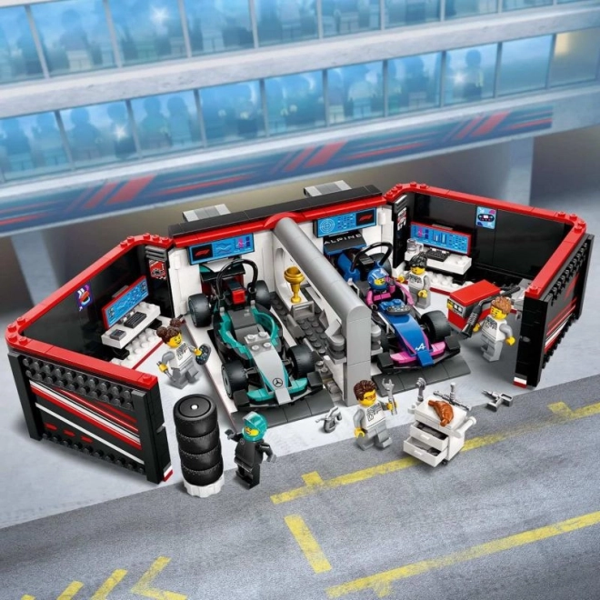 LEGO® City 60444 F1® Garage en auto's Mercedes-AMG en Alpine