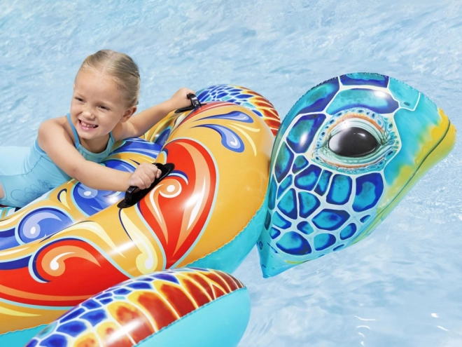 Bestway opblaasbare matras met handgrepen schildpad Majolika