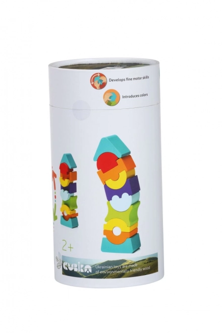 CUBIKA 12862 Balancerende toren IX - houten puzzel 11 stukken