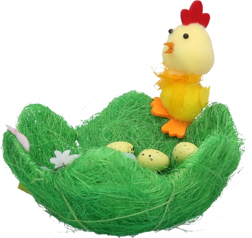 Decoratief nest groen 19 × 19 × 8 cm