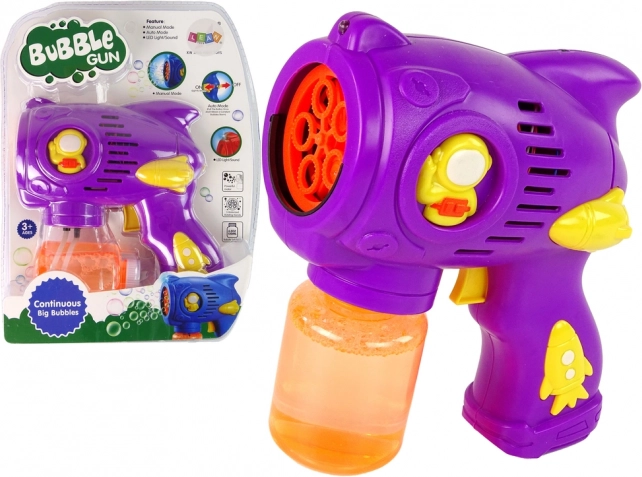 Paarse bellenblaaspistool voor kinderen
