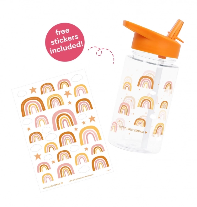 A Little Lovely Company Drinkfles – Regenboog