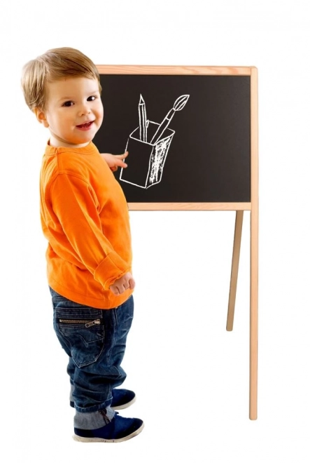 Dubbelzijdig magnetisch bord voor kinderen met accessoires