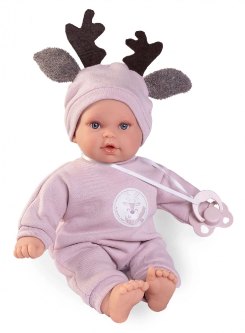 Antonio Juan 11324 KIKA - realistische pop met geluiden en zacht stoffen lichaam - 27 cm