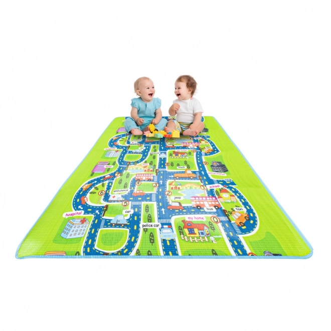 Speelmat van schuim Stad - 160 x 200 cm