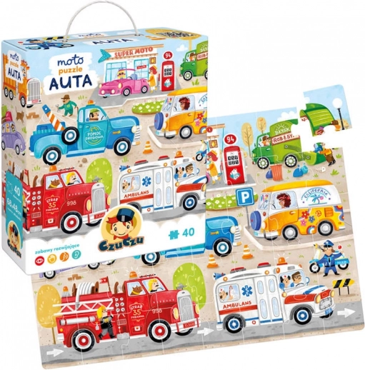 CzuCzu moto puzzel Auto’s – grote legpuzzel voor kinderen