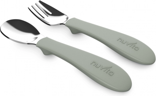 Set lepel en vork, Sage Green