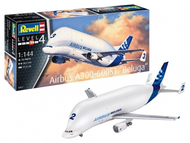 Kunststof modelvliegtuig Airbus A300-600ST Beluga 1/144