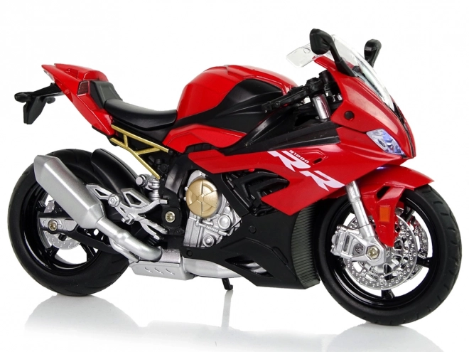 Model motorfiets BMW S1000RR Rode geluiden Lichten