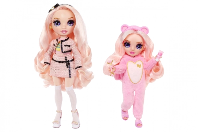 Pop Rainbow High Junior voor Pyjamafeest, Roze Bella