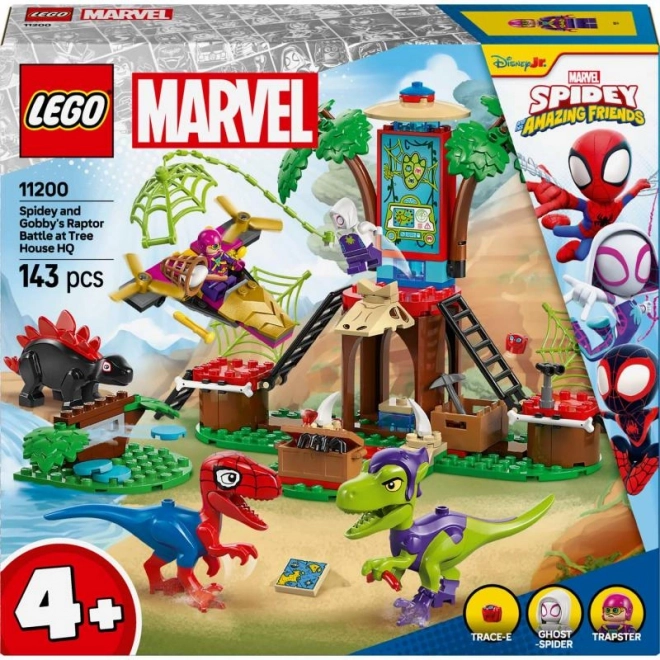 De strijd van Spidey en Gobby bij de boomhut