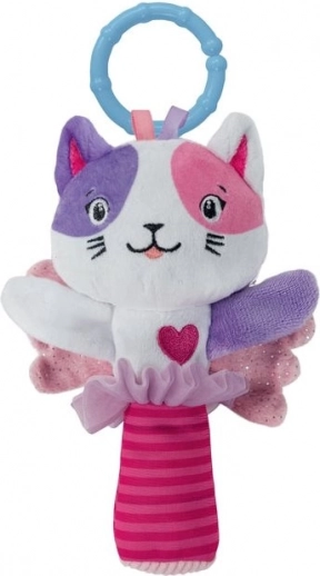 Pluchen rammelaar kat BABY CLEMENTONI