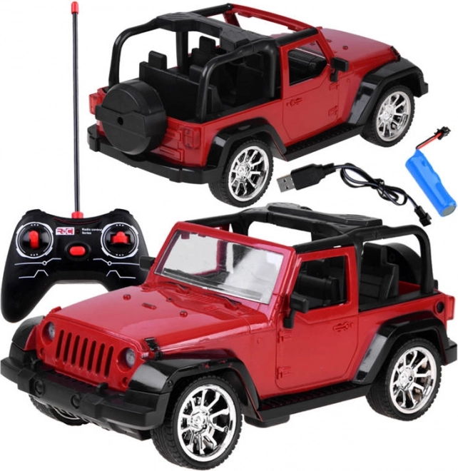 RC terreinwagen op afstandsbediening 1:16 – Rood