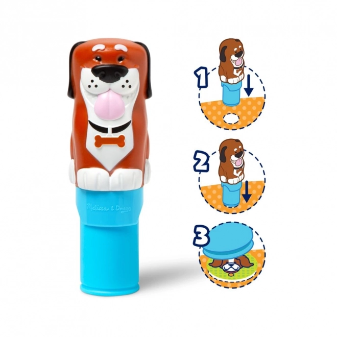 Sticker WOW! Stempelsticker hondje