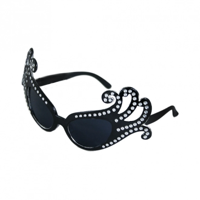 Carnavalsbril Lady G zwart