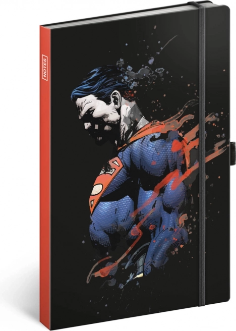 gelijnd notitieboek met superheldenmotief SUPERMAN A5, 13 × 21 cm