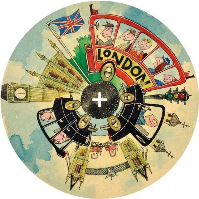 ARToy City-schijf rond de wereld: Londen – mechanisch houten model