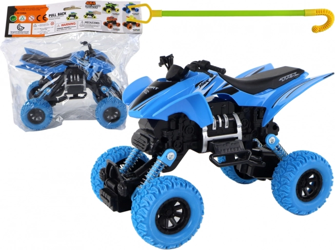 Kinder speelgoed terreinquad blauw